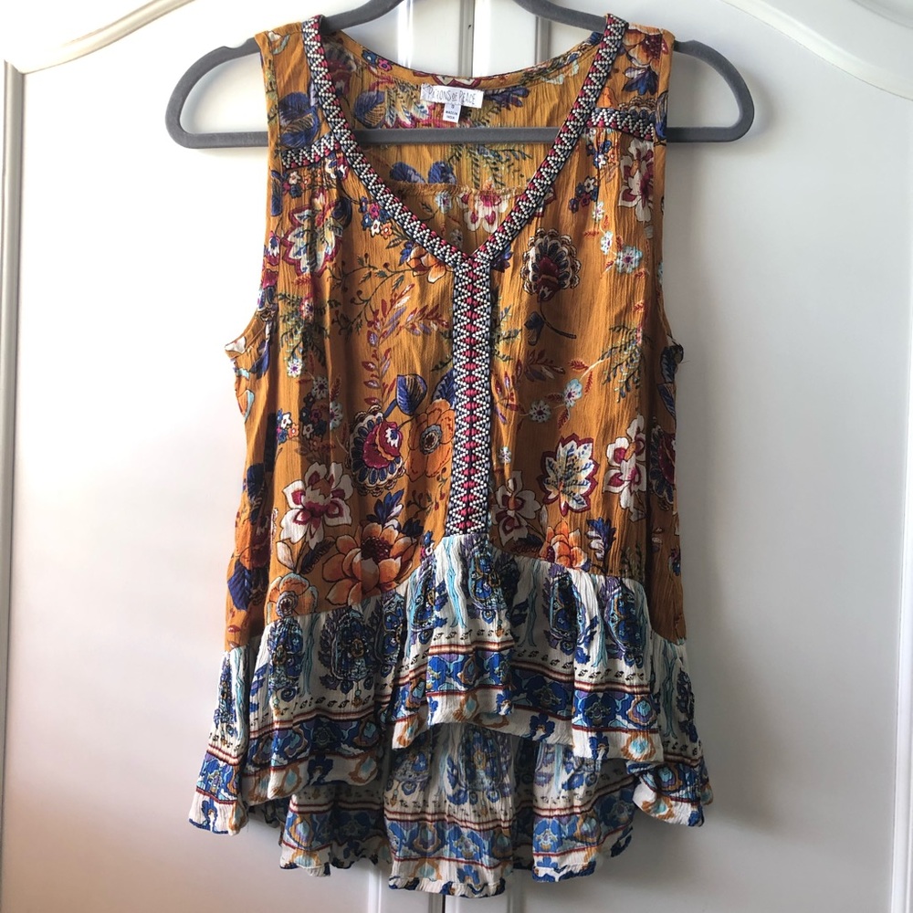 Colorful Boho Patterned Blouse